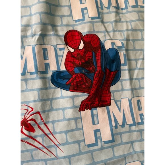 Marvel Kids Amazing Spider-Man 2 Twin Flat Sheet Cutter Blue & Red - Picture 14 of 15